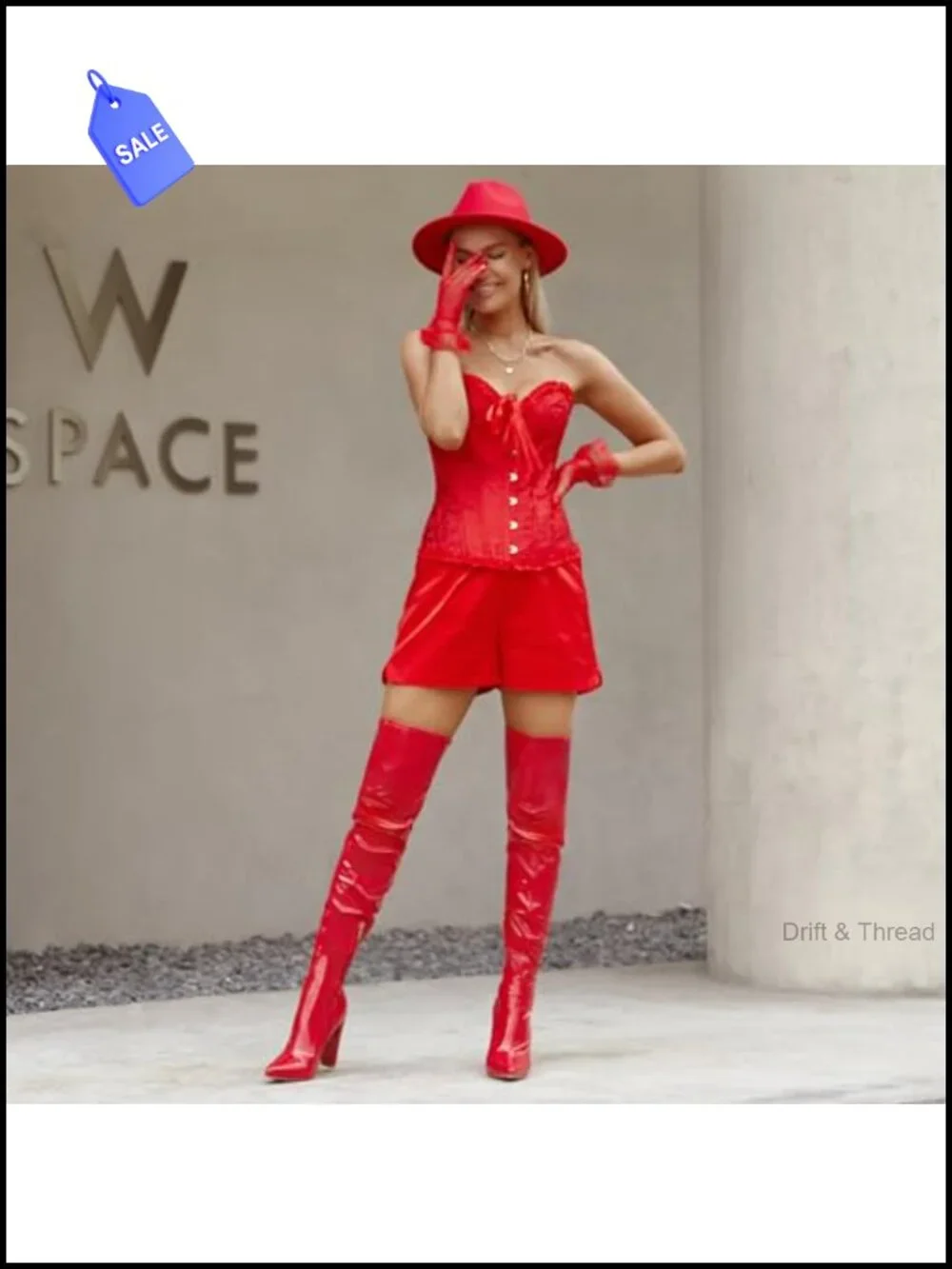 Women's Thigh High Patent Leather PU Gogo Boots with Block Heel